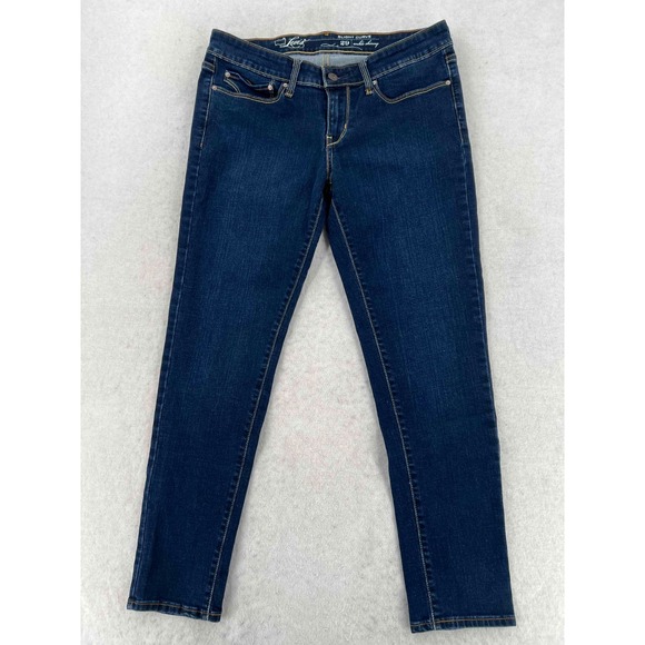 Levi's Slight Curve Classic Low Rise Slim Leg Jeans Blue Denim Pants Size 29x27 - Picture 1 of 9